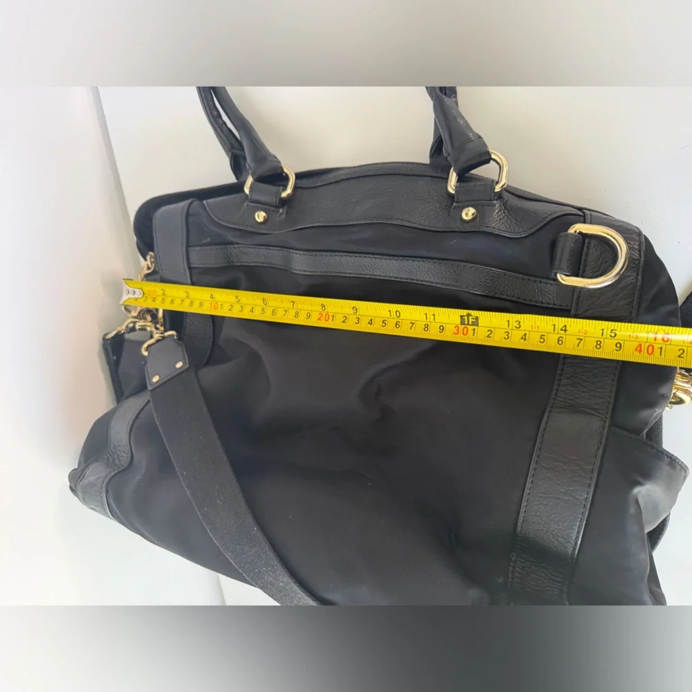 Rebecca Minkoff Black Handbag‎ with Gold Accent